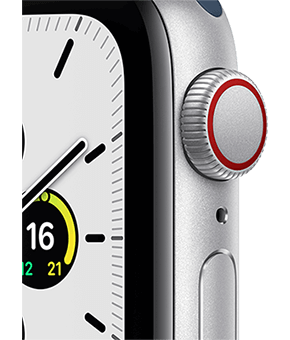 apple watch se 40mm aluminium silber sportarmband abyssblau  1