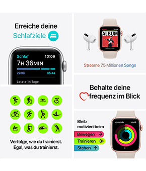 apple watch se aluminium sportarmband goldpolarstern sportarmband 40 mm  2