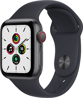 apple watch se aluminium sportarmband space grau mitternacht sportarmband 40 mm