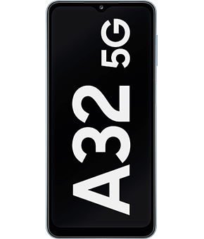 samsung a32 awesome blue vorne